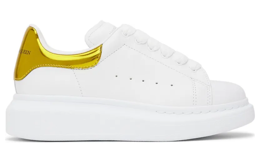 Alexander McQueen Kids White & Gold Oversized 9429 White/Pop Yello (716666WIAHN)