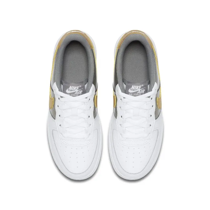 Nike Air Force 1 Low Dragon Scales White (GS) White/Anthracite-Cool Grey-Metallic Gold (CI3910-100)