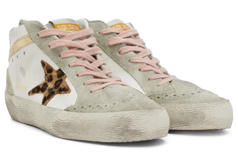 Golden Goose SSENSE Exclusive White & Gray Mid Star Classic Sneakers (GWF00122.F003241.11192) (4)