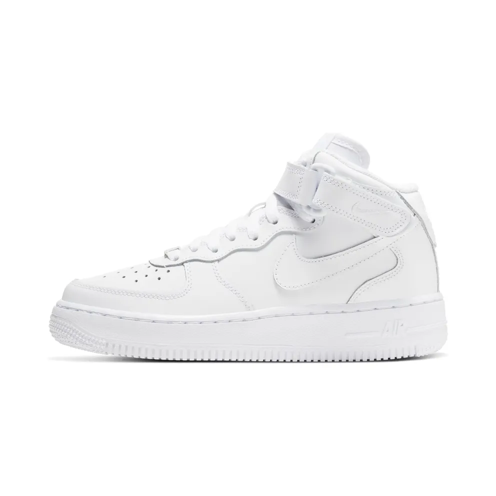 Nike Air Force 1 Mid White 2014 (GS) White/White (314195-113)