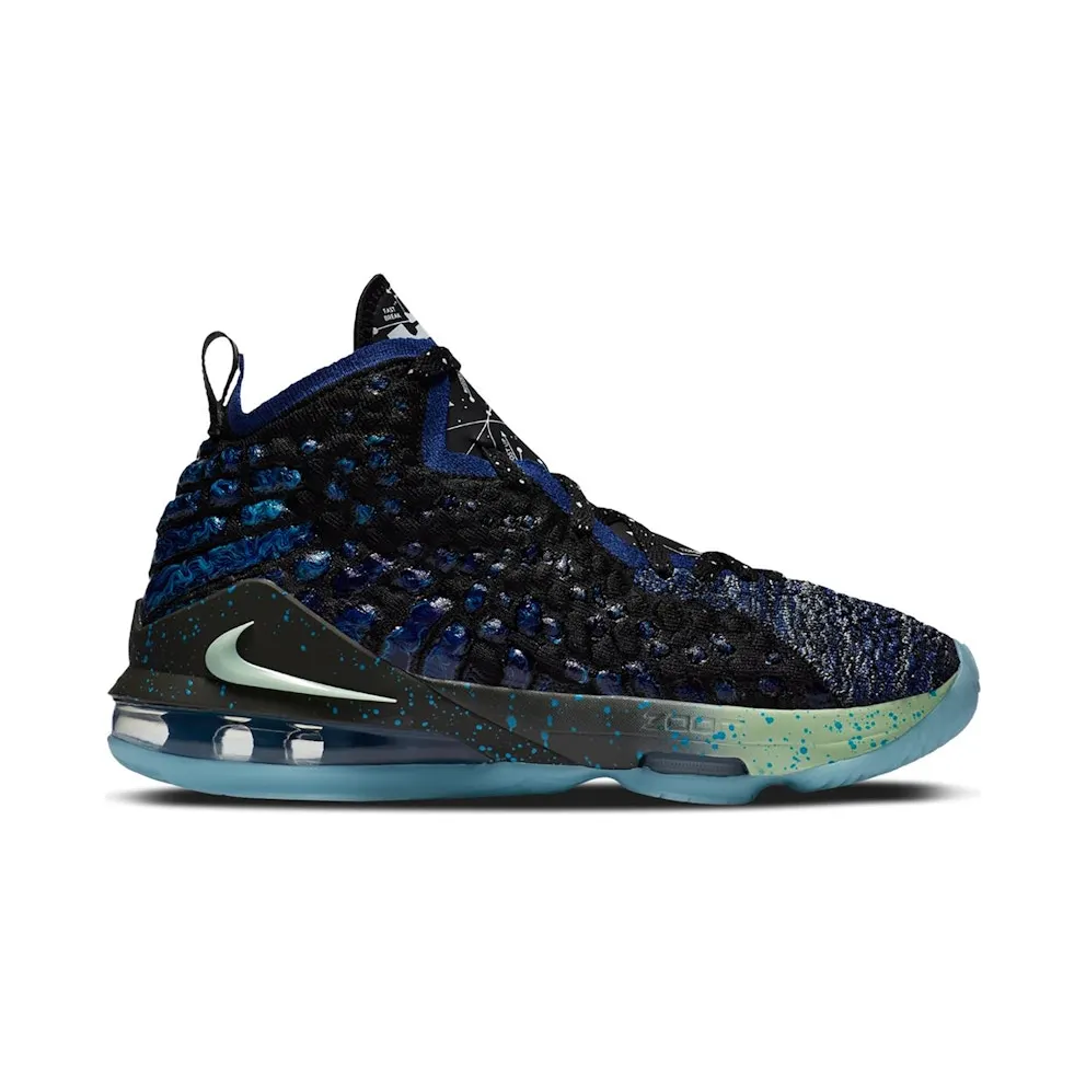 Nike LeBron 17 Constellations (GS) Black/Volt-White (BQ5594-407)