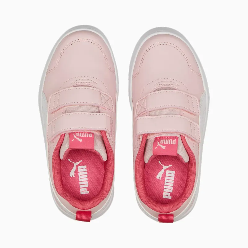 PUMA Courtflex V2 Kids’ Almond Blossom/White (371543-25)