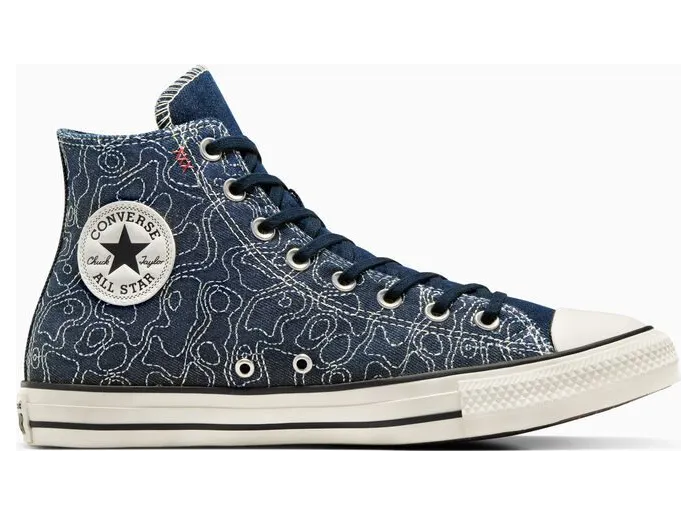 Converse Chuck Taylor All Star Embroidered Denim Navy/egret/obsidian (A09080C)