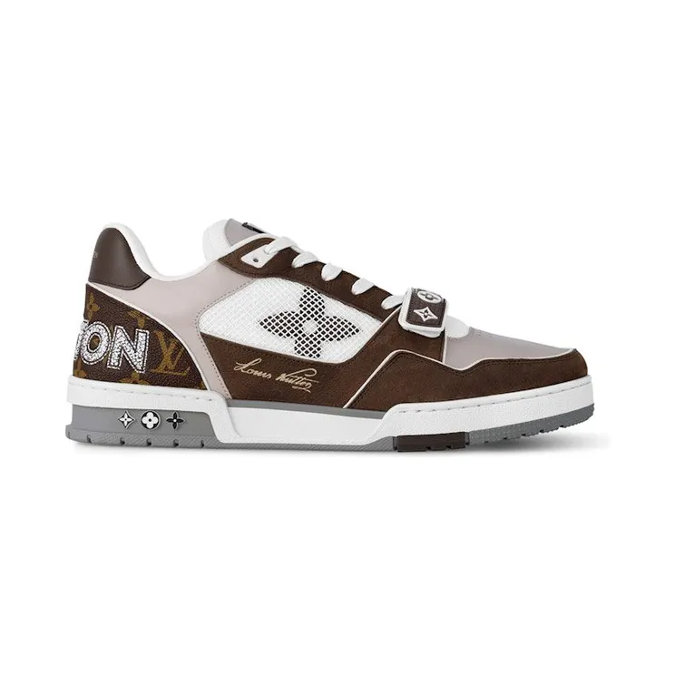 Louis Vuitton LV Trainer Brown Beige White (1AC51J)
