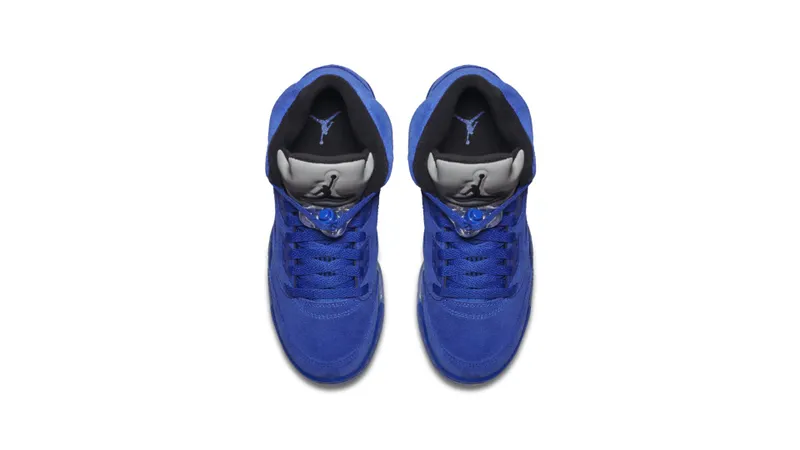 Jordan 5 Retro Blue Suede (GS) Game Royal/Black (440888-401)