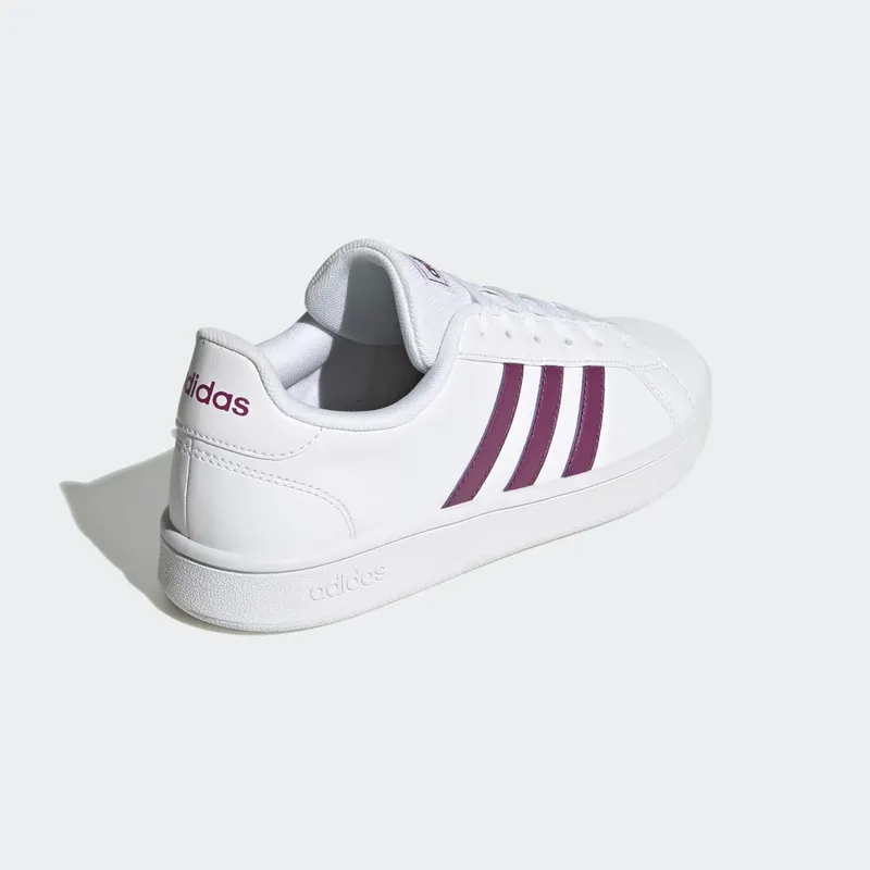 Adidas Grand Court Base Cloud White / Cherry Metallic / Dove Grey (FW0810)