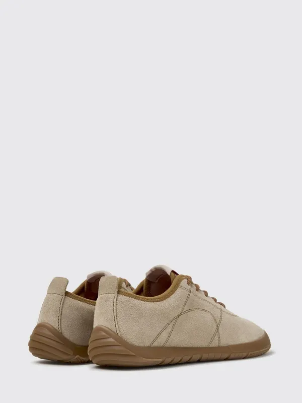 Camper Peu Path+ Low Top in Leather and Suede from Recycled Materials Beige (K201943-006PEUPATH+0)