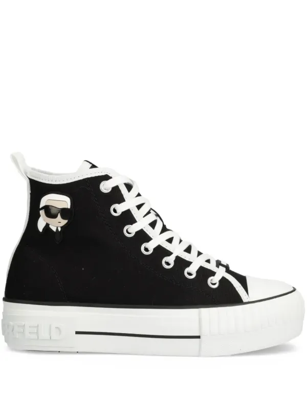 Karl Lagerfeld Ikon Kampus Max sneakers with logopatch – Black (KL60444)