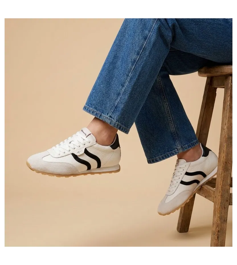tamaris sneaker Zwart / Offwhite / Natuurwit (1-23614-46-125)
