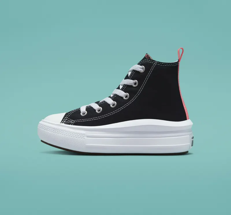 Converse Canvas Color Chuck Taylor All Star Move Black/pink Salt/White