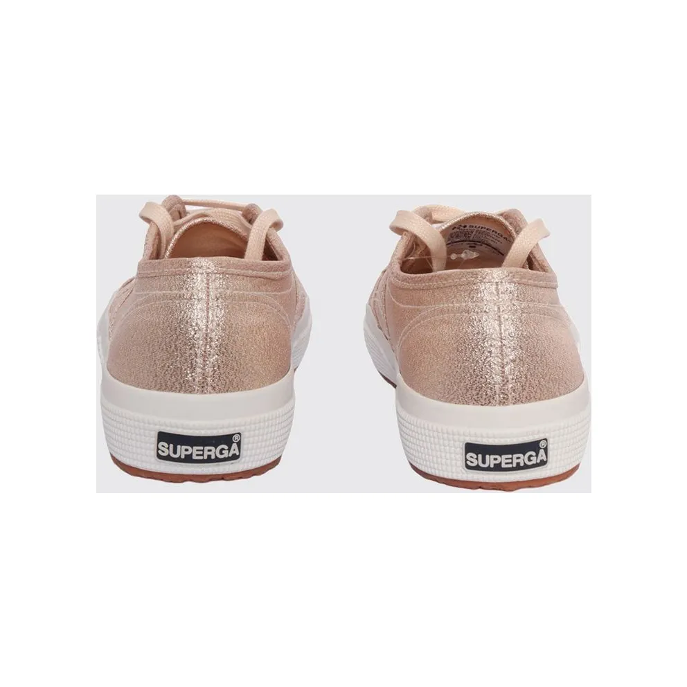 SUPERGA 2750-Cotu Classic Boy’s Lamé Low-Top with Rubber Sole Pink (S002J20941)