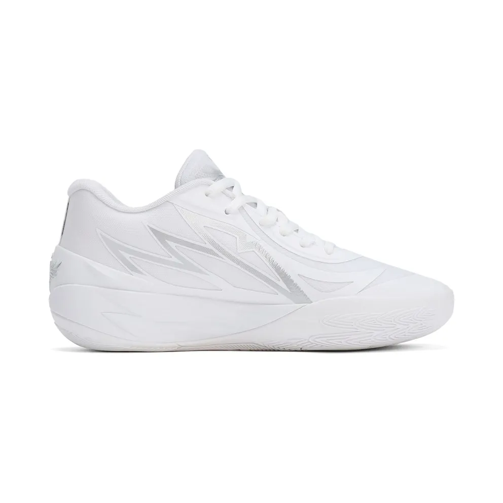 Puma MB.02 Lo Basketball Shoes Silver/White (379419-01)
