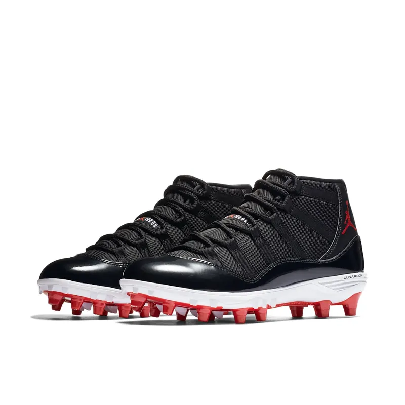 Jordan 11 Retro Cleat Bred Black/University Red-White (AO1561-010)