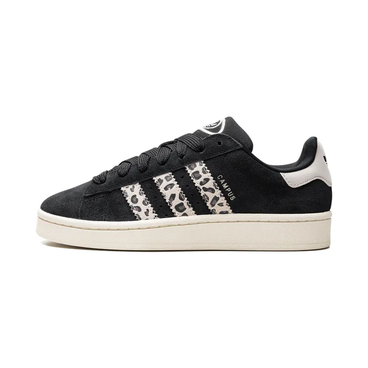 adidas Campus 00s “Black Leopard” (ID7039): luipaardprint, maar alleen op de strepen