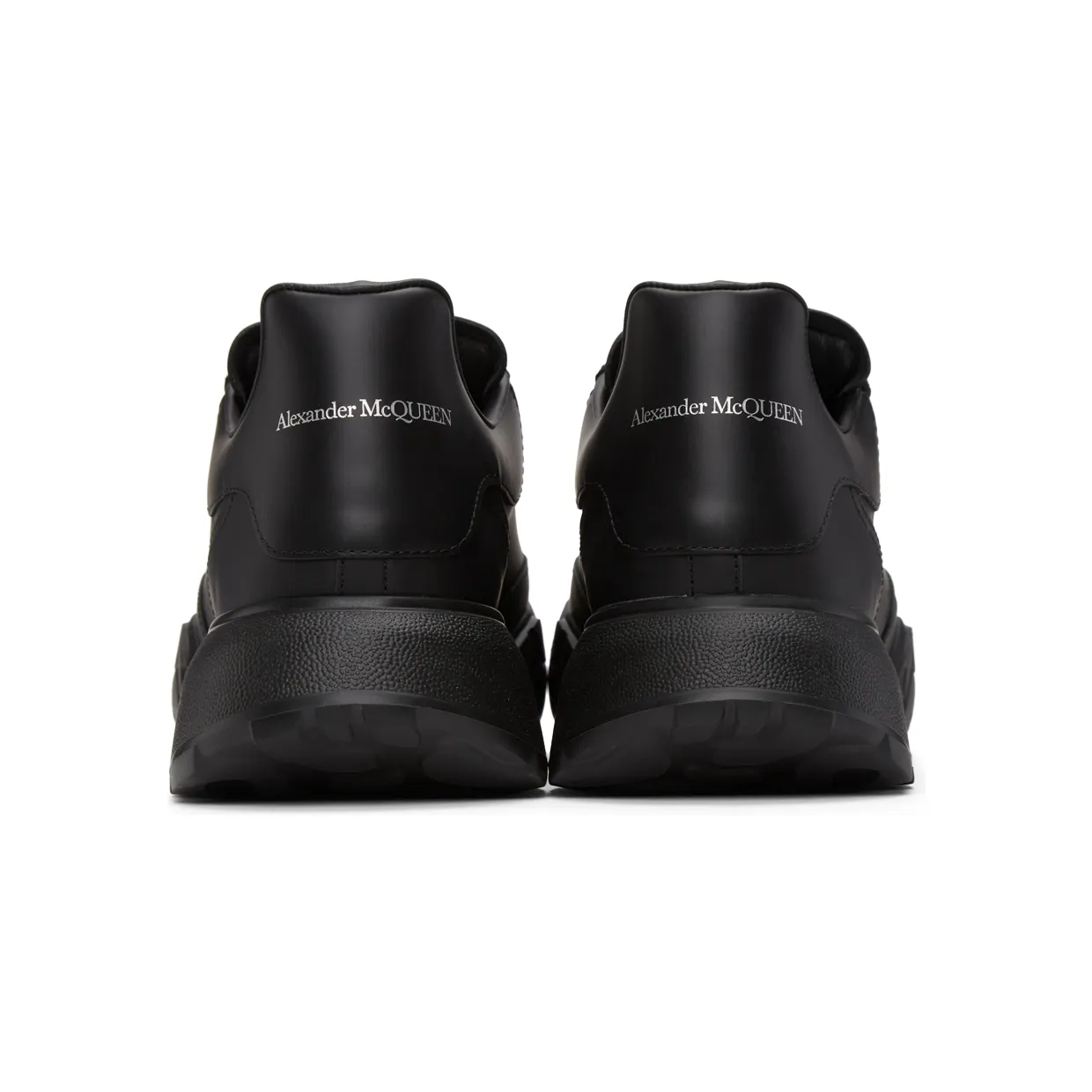 Alexander McQueen Black Court Trainer Sneakers (634619WIA98) (4)