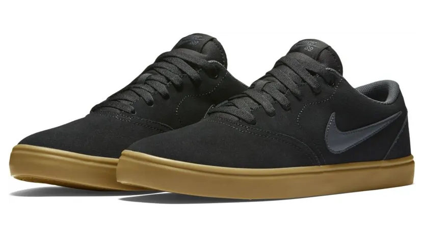 Nike SB Check Solarsoft Black / Anthracite / Gum Dark Brown (843895-003)