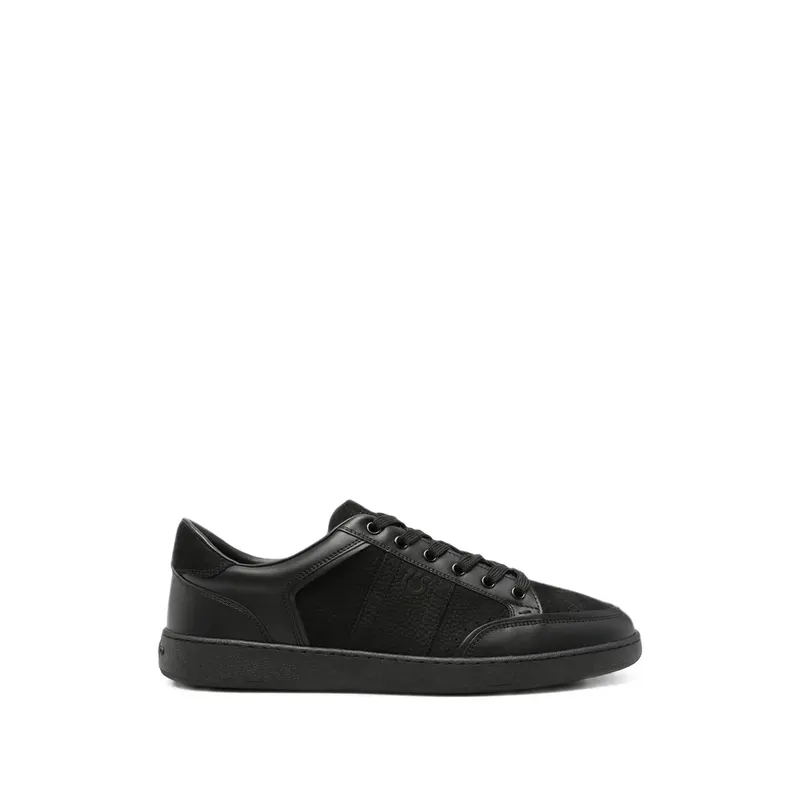 Ferragamo Gancini Panelled Leather “Black” (02B081 0798331 M Black)