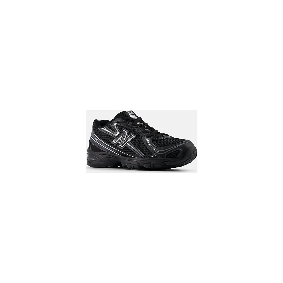 New Balance 740 Bungee Lace Black Grey Silver (PZ740BM)