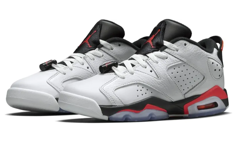 Air Jordan 6 Retro Low BG White Infrared (768881-123)
