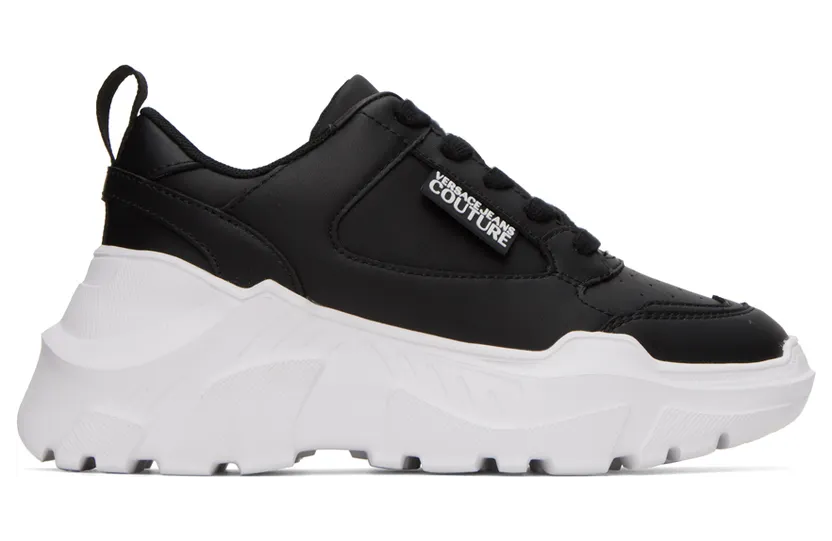 Versace Jeans Couture Black Speedtrack Sneakers (E73VA3SC2EZP006)
