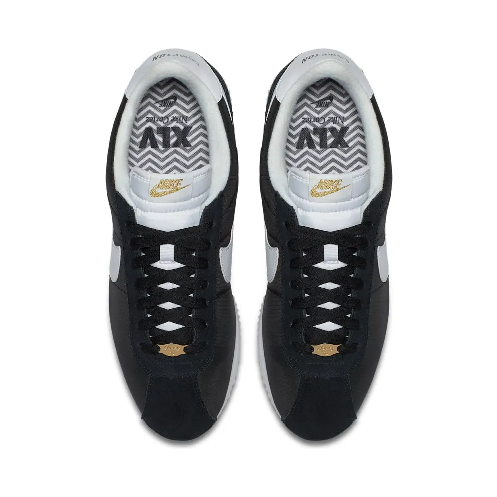 Nike Cortez Basic Nylon Compton Black/White-Metallic Gold (902804-001)