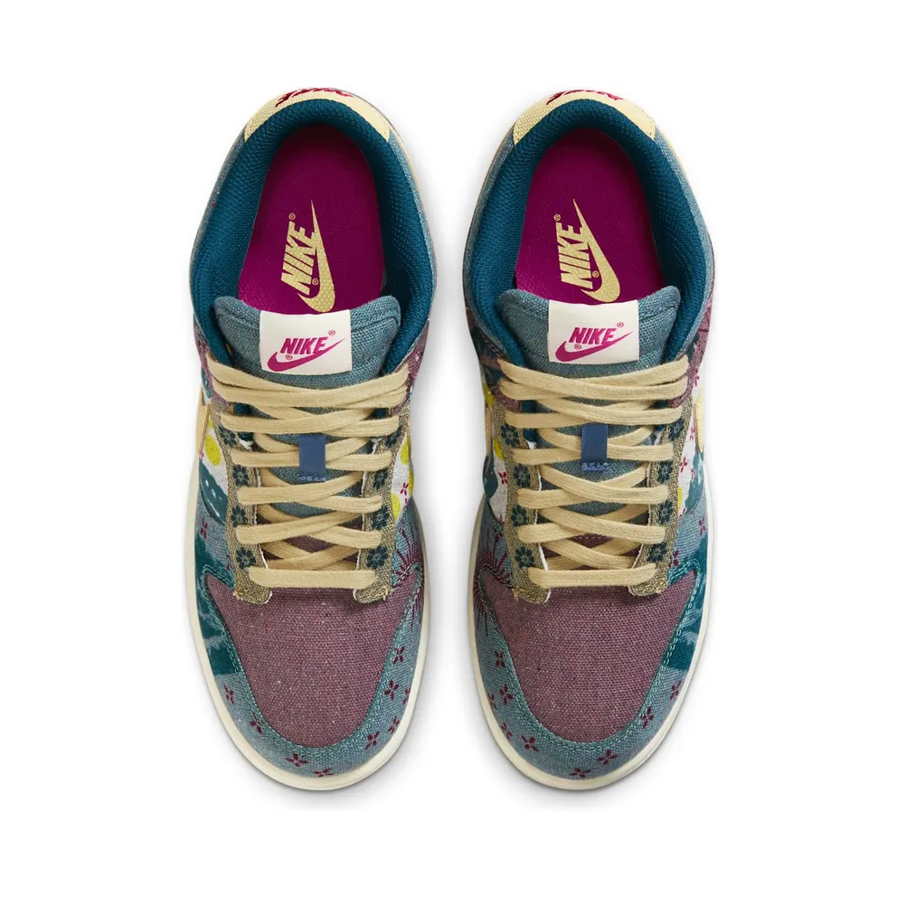 Nike Dunk Low Community Garden Multi-Color/Midnight Turquoise-Cardinal Red-Lemon Wash (CZ9747-900)