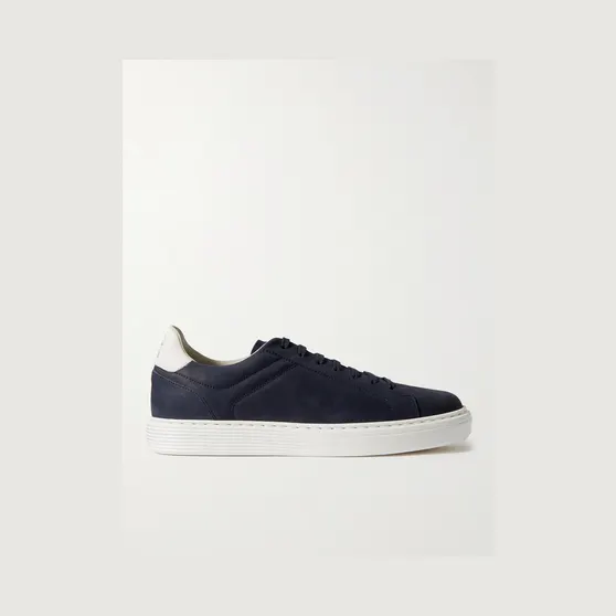 Brunello Cucinelli Nubuck Sneakers Navy (MZUDBTJ264)