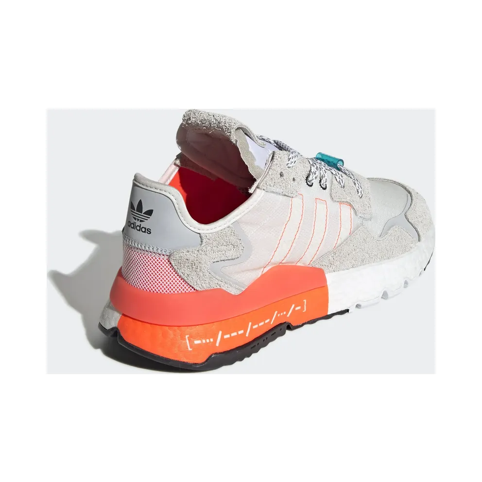 adidas Nite Jogger Morse Code Footwear White/Solar Red/Crystal White (EH0249)