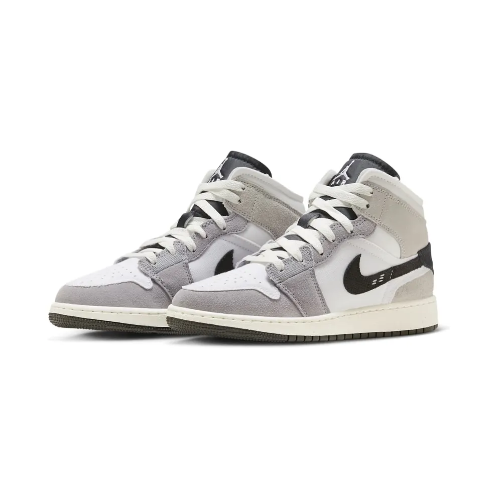 Air Jordan 1 Mid SE Craft GS “Cement Grey” (FD9091-002)