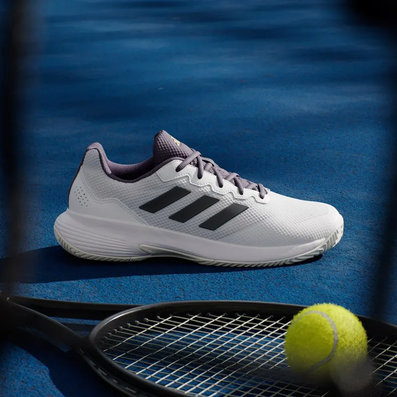 adidas Gamecourt 2.0 Core White Core Black Aurora Plum (JS1949)
