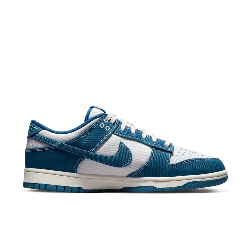 Nike Dunk Low “Denim / Shashiko – Industrial Blue” (DV0834-101)