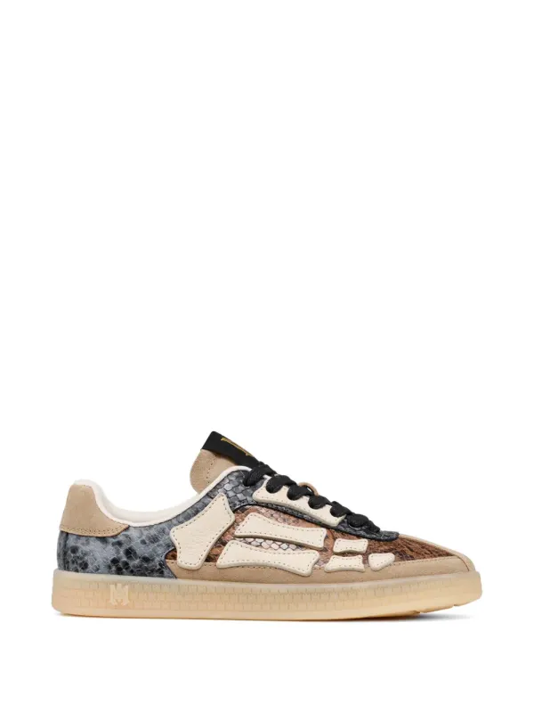 AMIRI Pacific Bones with slangenpatroon – Beige (AWSNSN1053)
