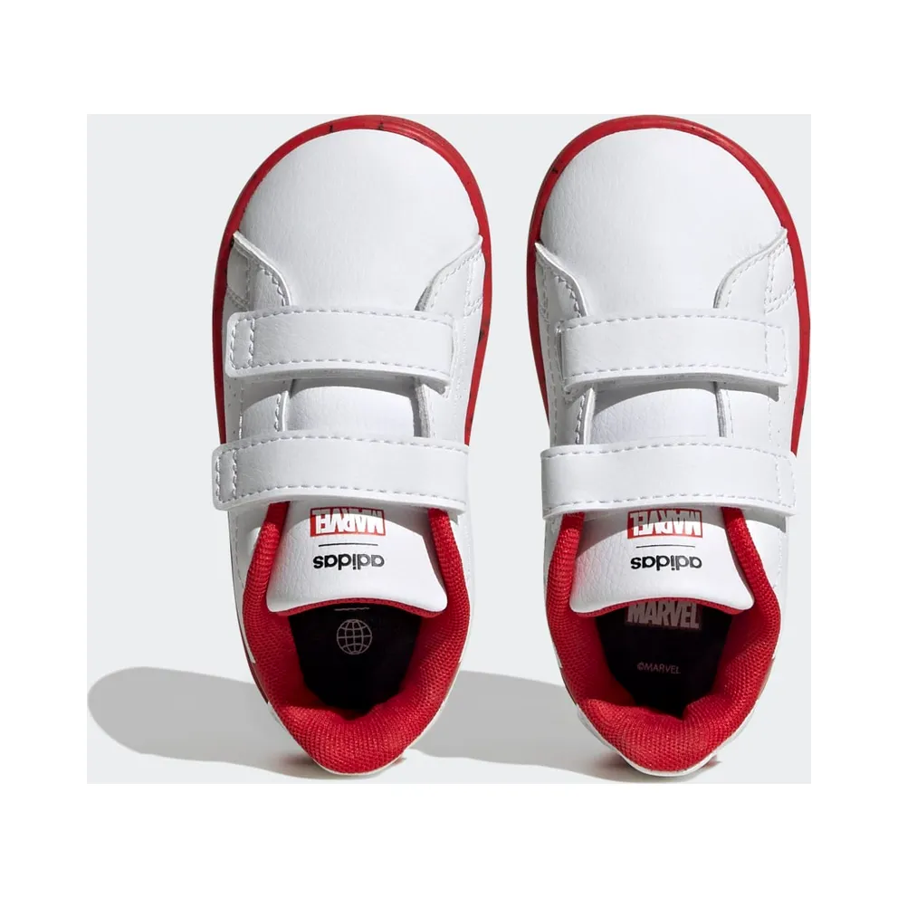 Adidas adidas x Marvel Advantage Spider-Man Hook-and-Loop Cloud White / Cloud White / Better Scarlet (HQ8841)