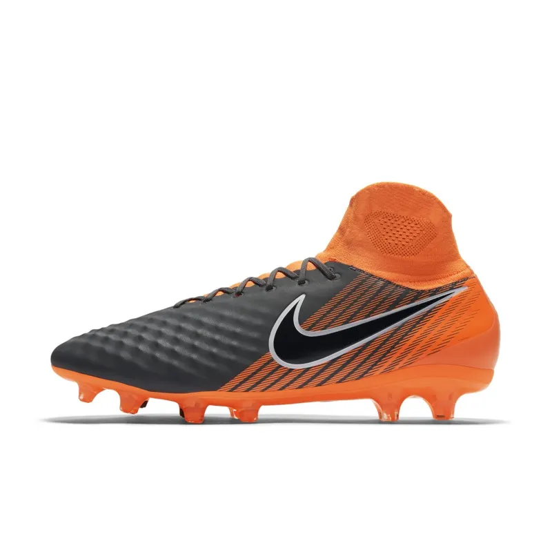 Nike Magista Obra II Pro DF FG Dark Grey Total Orange Dark Grey/Total Orange-White (AH7308-080)