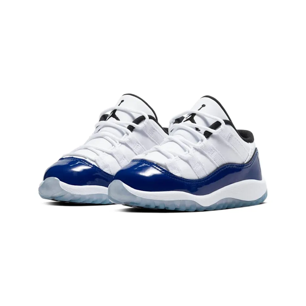 Jordan 11 Retro Low White Concord (TD) White/Black-Concord (645107-100)