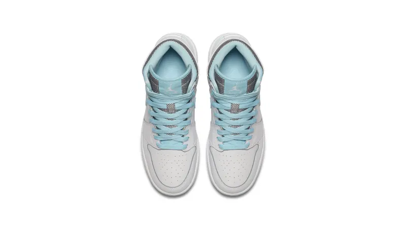 Jordan 1 Retro High White Still Blue (GS) White/White-Still Blue (332148-106)