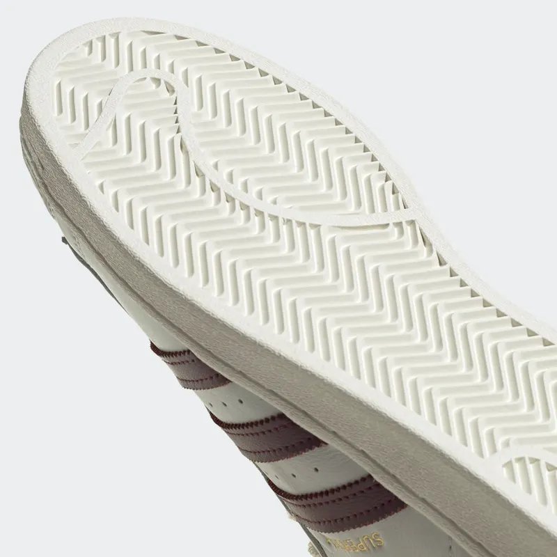 adidas Superstar Off White / Maroon / Off White (H68187)