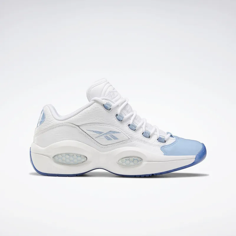 Reebok Question Low Patent Toe Carolina Blue White/Fluid Blue-Reebok Ice (Other Brands Other)