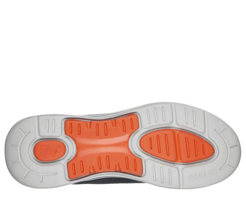 Skechers GO WALK Arch Fit – Idyllic Sneaker Houtskool/Orange