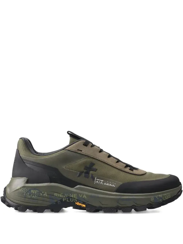 Premiata Devin mit Logo-Applikation – Green (DEVIN436)