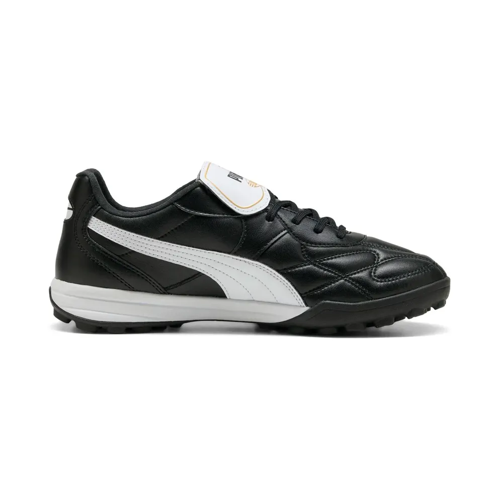 Puma King Top TT Multinocken-Fußballschuhe 01 Puma black/PUMA white/PUMA Gold 47 für “Black EU” (108473)