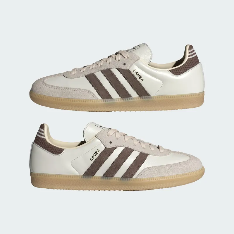 Adidas SAMBA OG Shoes Cloud White / Earth Strata / Gum (IH6845)