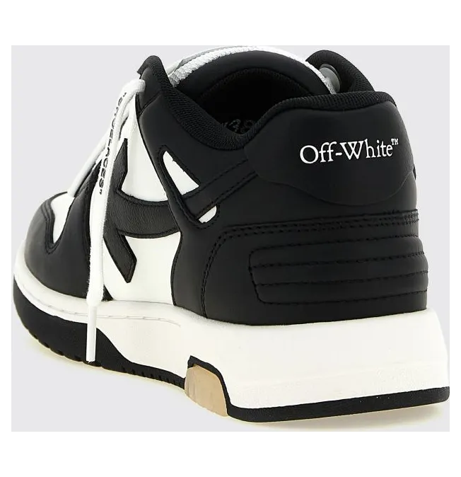 Off-White Out Of Office Bicolor Leather Sneakers with Applied Logo White 1 (W259C9L0060110) (2)
