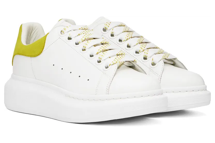 Alexander McQueen White & Green Oversized 8963 White/Lichen (718139WHGP7) (4)