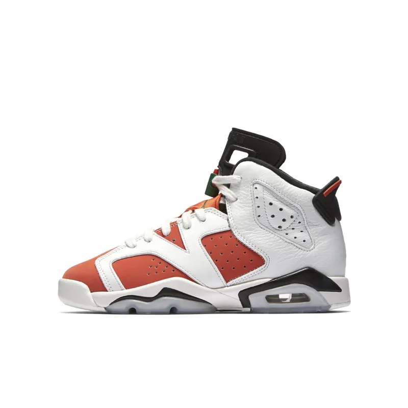 Jordan 6 Retro Gatorade Like Mike White (GS) Summit White/Team Orange-Black (384665-145)