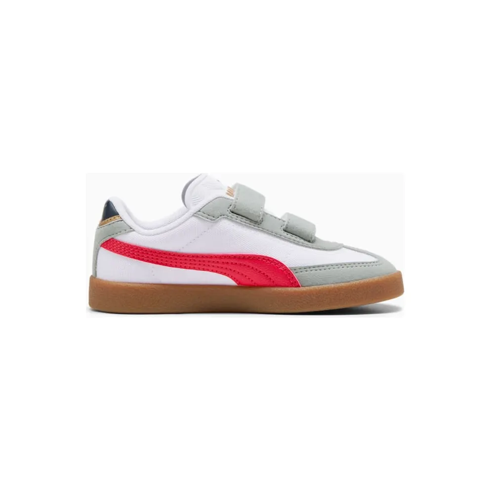 Puma Club II White / For All Time Red / Cool Mid Gray (402309-03)