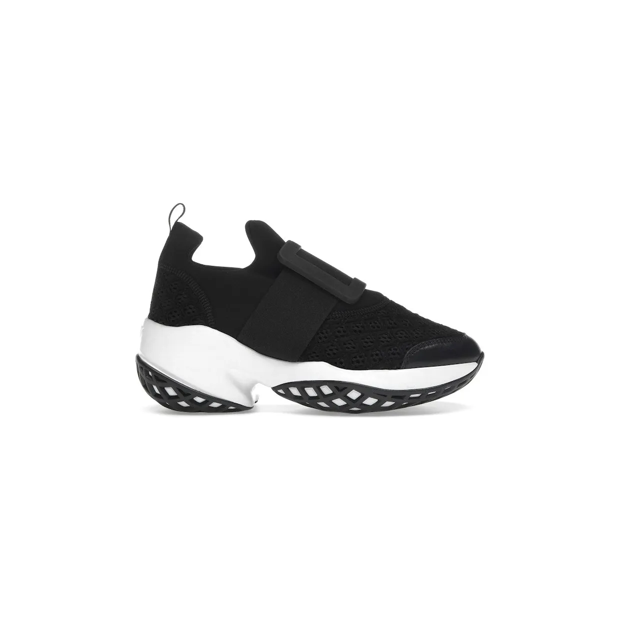 Roger Vivier Viv’ Run Fabric Black White (RVW50624160KOTB999)