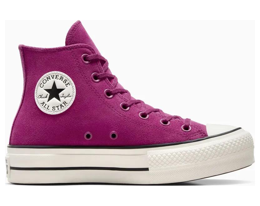 Converse Chuck Taylor All Star Lift Platform Colorful Suede Quantum Violet/Egret/Black (A11143C)