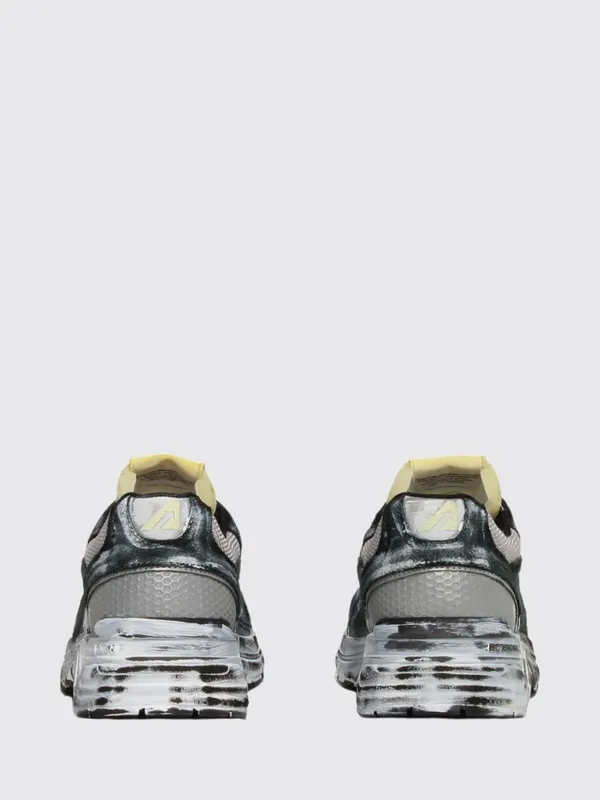Autry Hyperway Two-Tone Suede with a Worn-Out Effect Black (HVLMJB05)