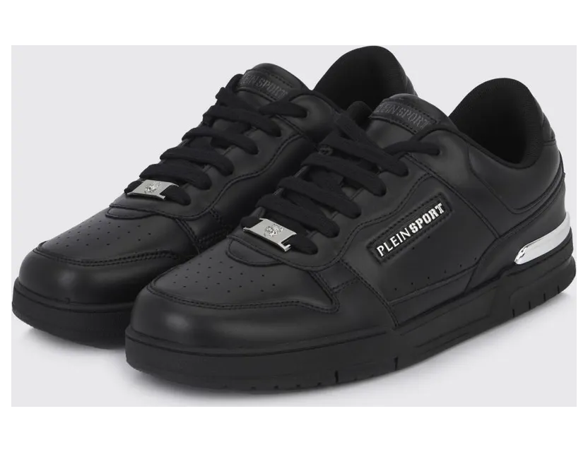 Plein Sport Viper II Leather Sneakers Black (FAESUSC0794SLE004N0202)